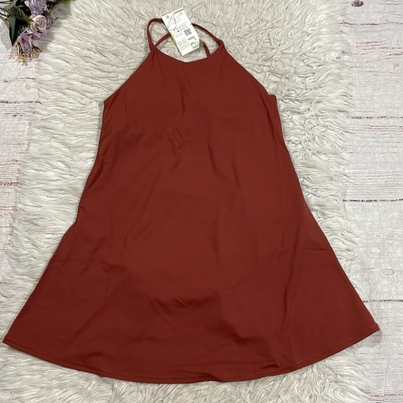 NWT Halara Everyday 2-in-1 Activity Dress-Perfection in Auburn Red - Picture 2 of 11